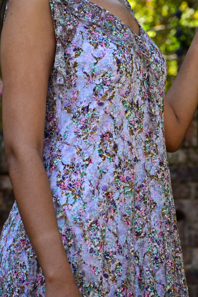 Multi Lace Flounce Dresss