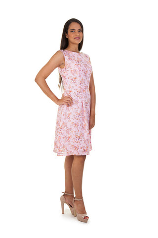 Ramie Linen Floral Dress